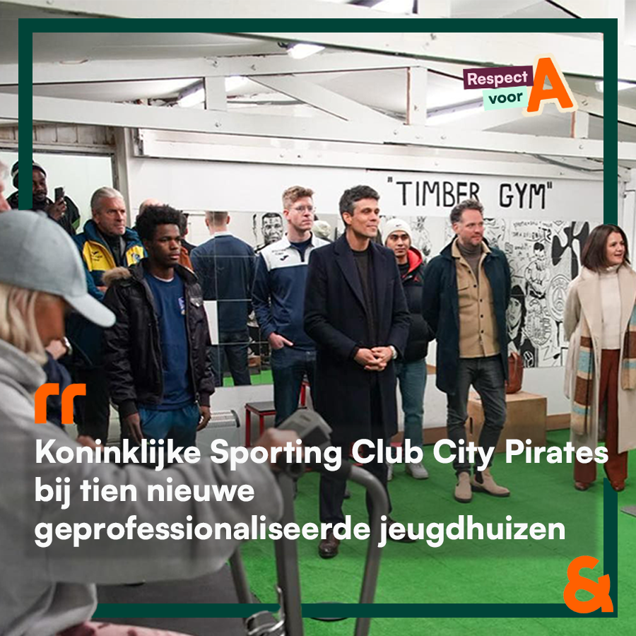 Minister van Jeug, Benjamin Dalle en Orry Van de Wauwer op bezoek bij Koninklijke Sporting Club City Pirates, één van de tien nieuwe geprofessionaliseerde jeugdhuizen.